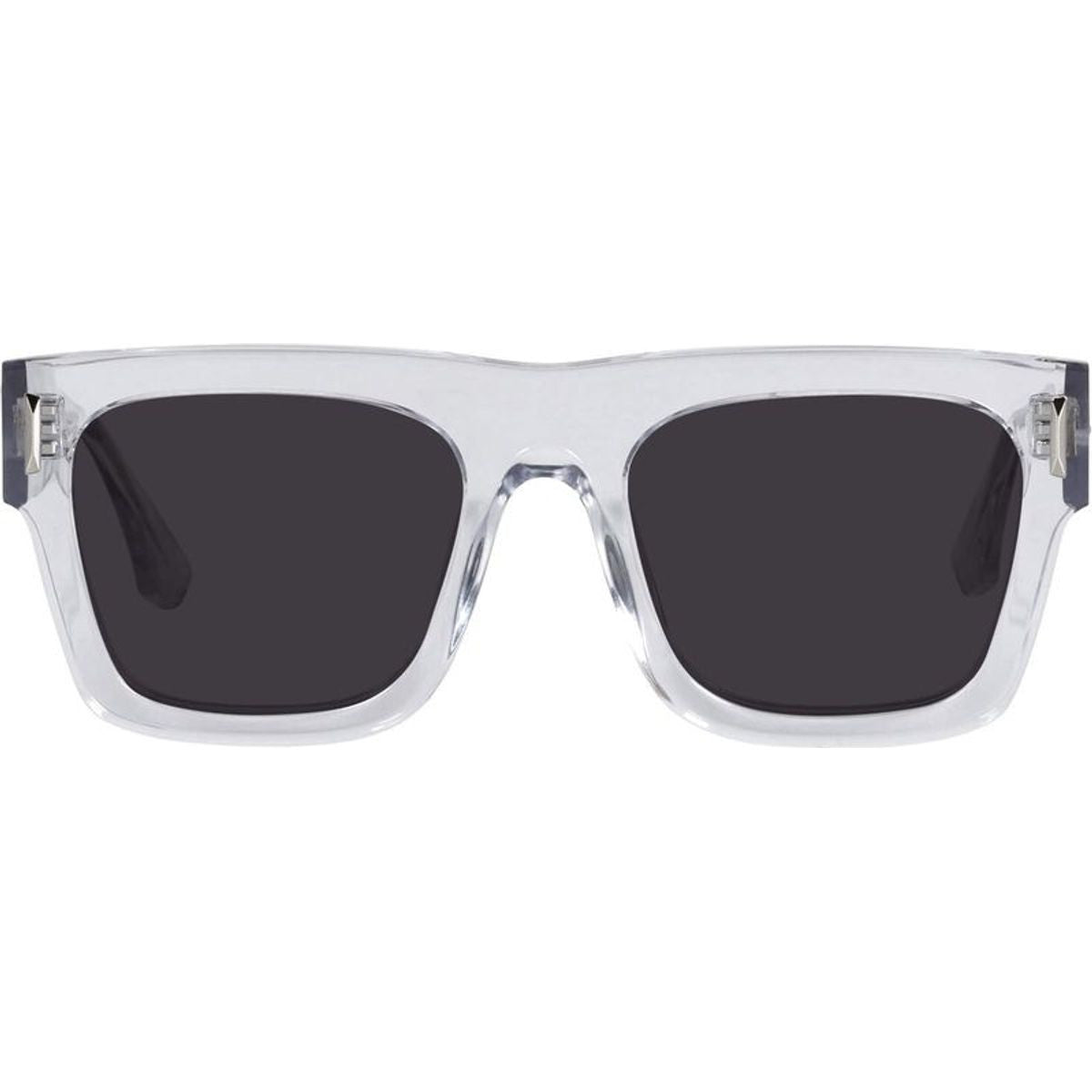 Alta, Crystal with Silver Metal Trim/Black Lenses