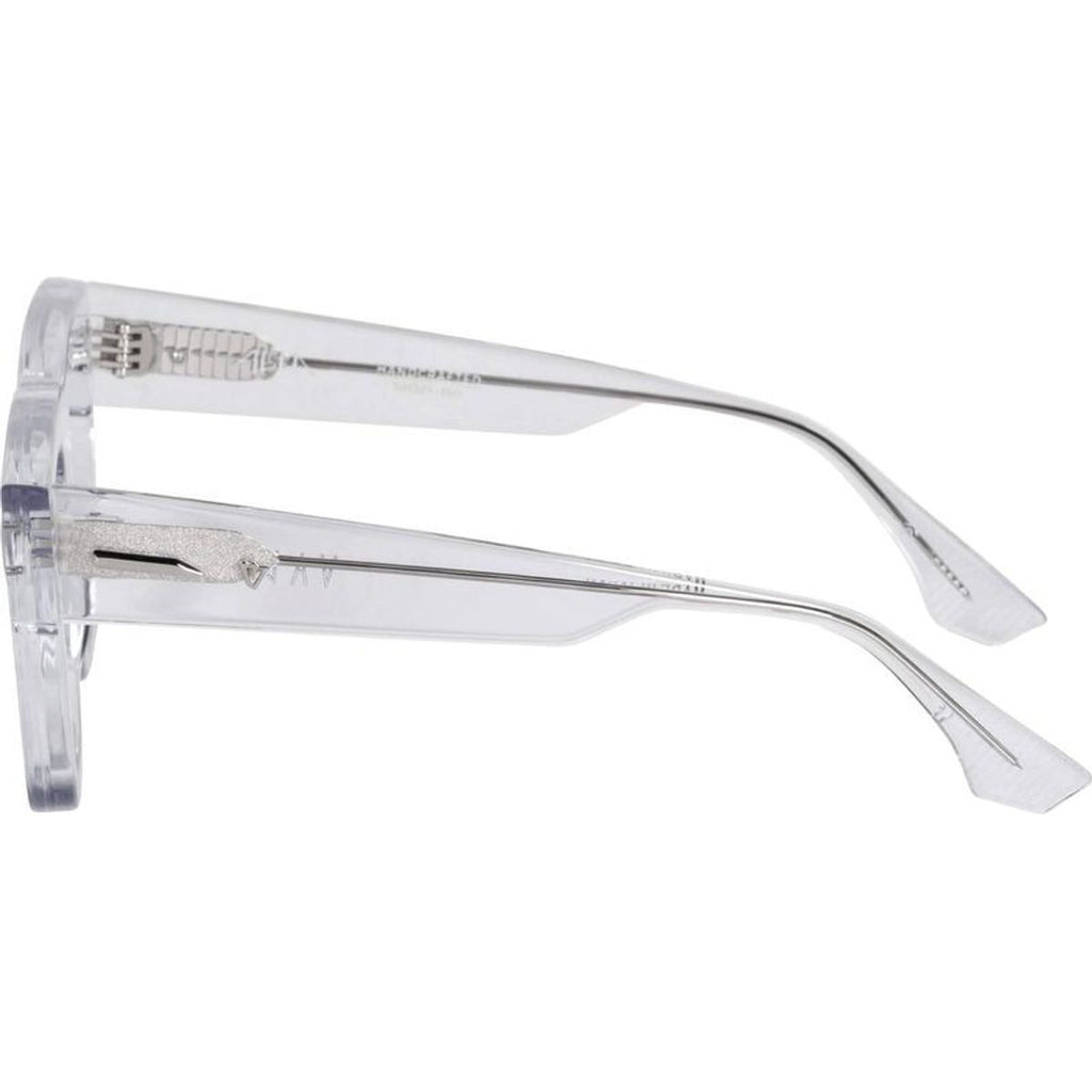 Alta, Crystal with Silver Metal Trim/Black Lenses