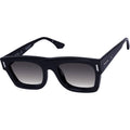 Alta II, Gloss Black with Silver Metal/Black Gradient Lenses