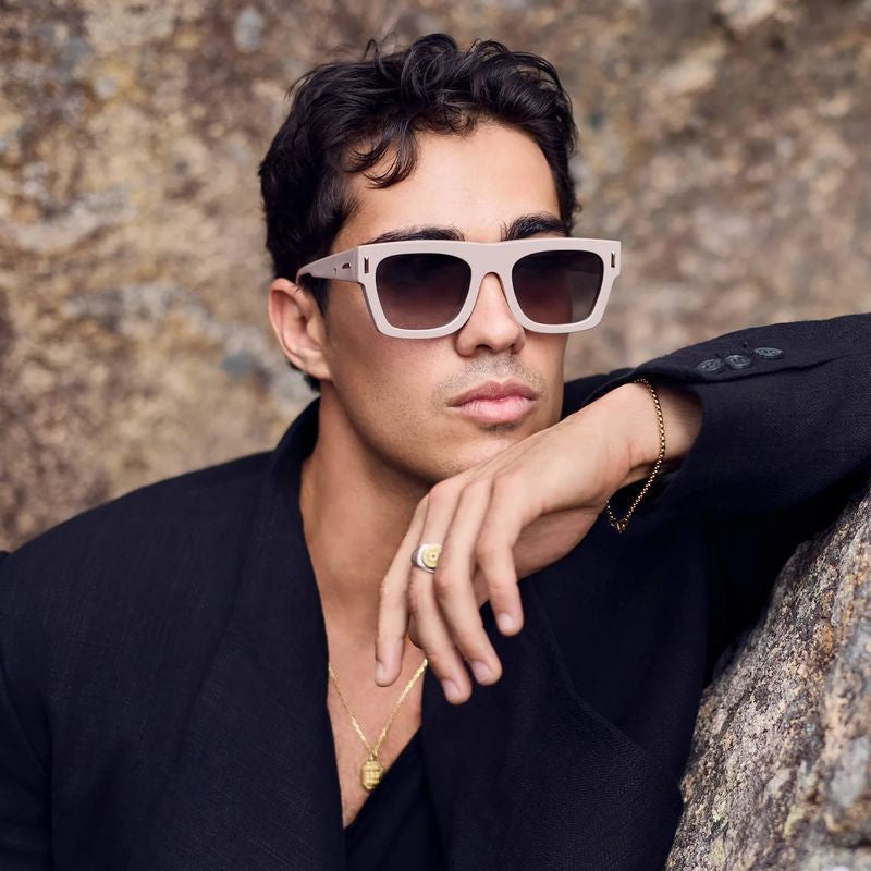 Alta II, Smokey Mauve with Brushed Copper Metal/Black Gradient Lenses