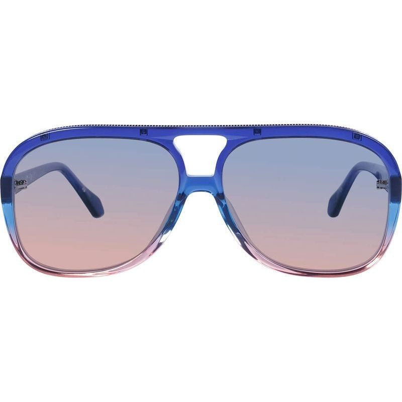 Bang Bang, Blue Fade to Rose with Gold Metal/Blue Rose Gradient Lenses
