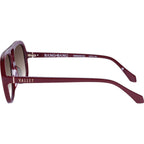 Bang Bang, Burgundy with Gold Metal Trim/Brown Gradient Lenses