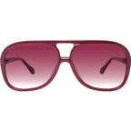 Bang Bang, Burgundy with Gold Metal Trim/Rose Gradient Lenses