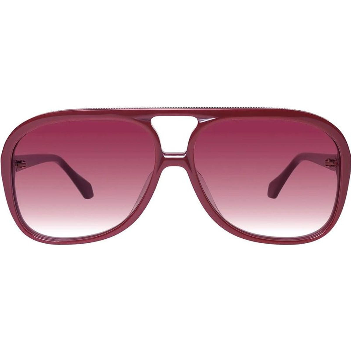 Bang Bang, Burgundy with Gold Metal Trim/Rose Gradient Lenses
