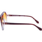 Bang Bang, Burnt Orange Fade To Crystal with Gold Metal/Orange Gradient Lenses