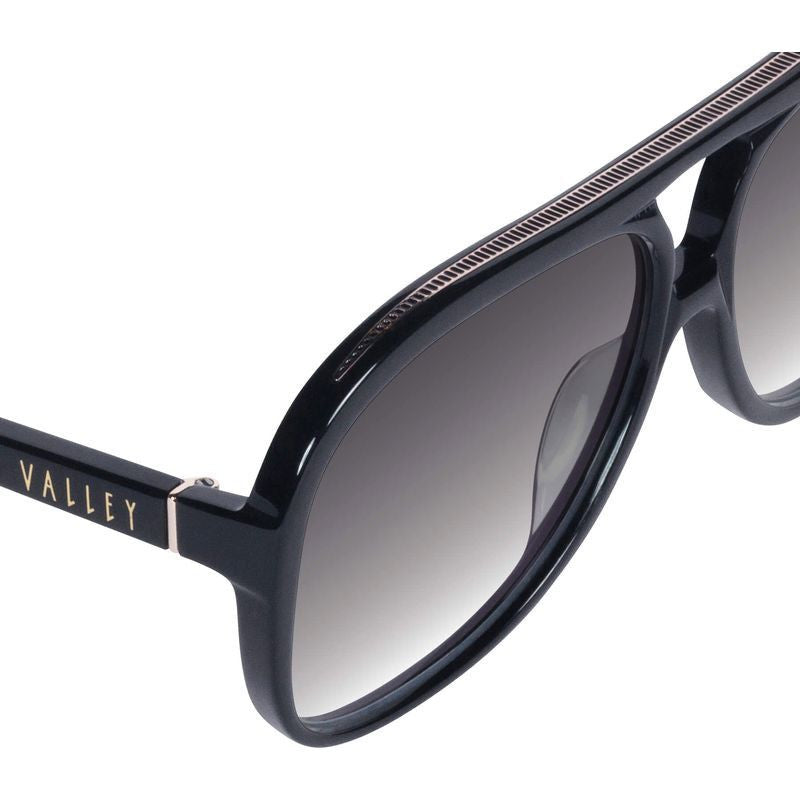 Bang Bang, Gloss Black with Metal Trim/Black Gradient Lenses