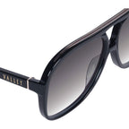 Bang Bang, Gloss Black with Metal Trim/Black Gradient Lenses