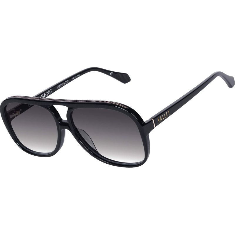 Bang Bang, Gloss Black with Metal Trim/Black Gradient Lenses