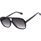 Bang Bang, Gloss Black with Metal Trim/Black Gradient Lenses