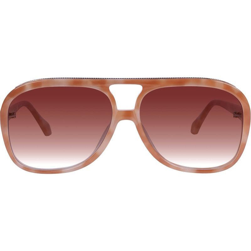 Bang Bang, Pastel Tort with Gold Metal/Dark Orange Gradient Lenses