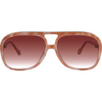 Bang Bang, Pastel Tort with Gold Metal/Dark Orange Gradient Lenses