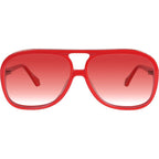 Bang Bang, Red with Gold Metal/Red Gradient Lenses
