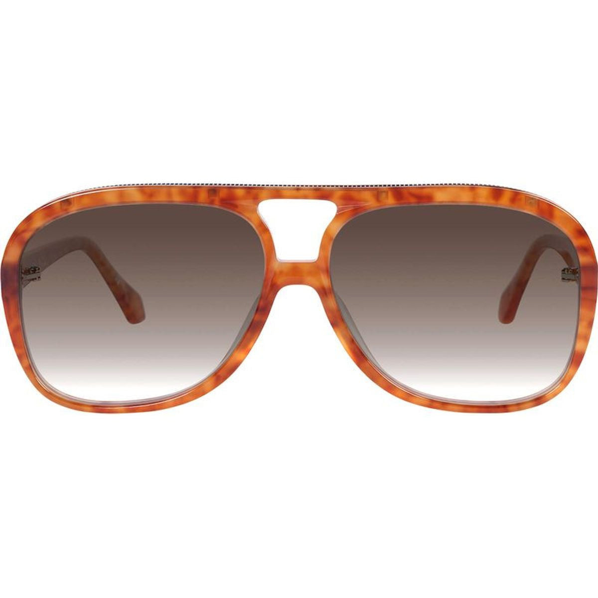 Bang Bang, Tiger Tort with Gold Metal Trim/Brown Gradient Lenses