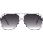 Bang, Crystal with Silver Metal Trim/Black Gradient Lenses