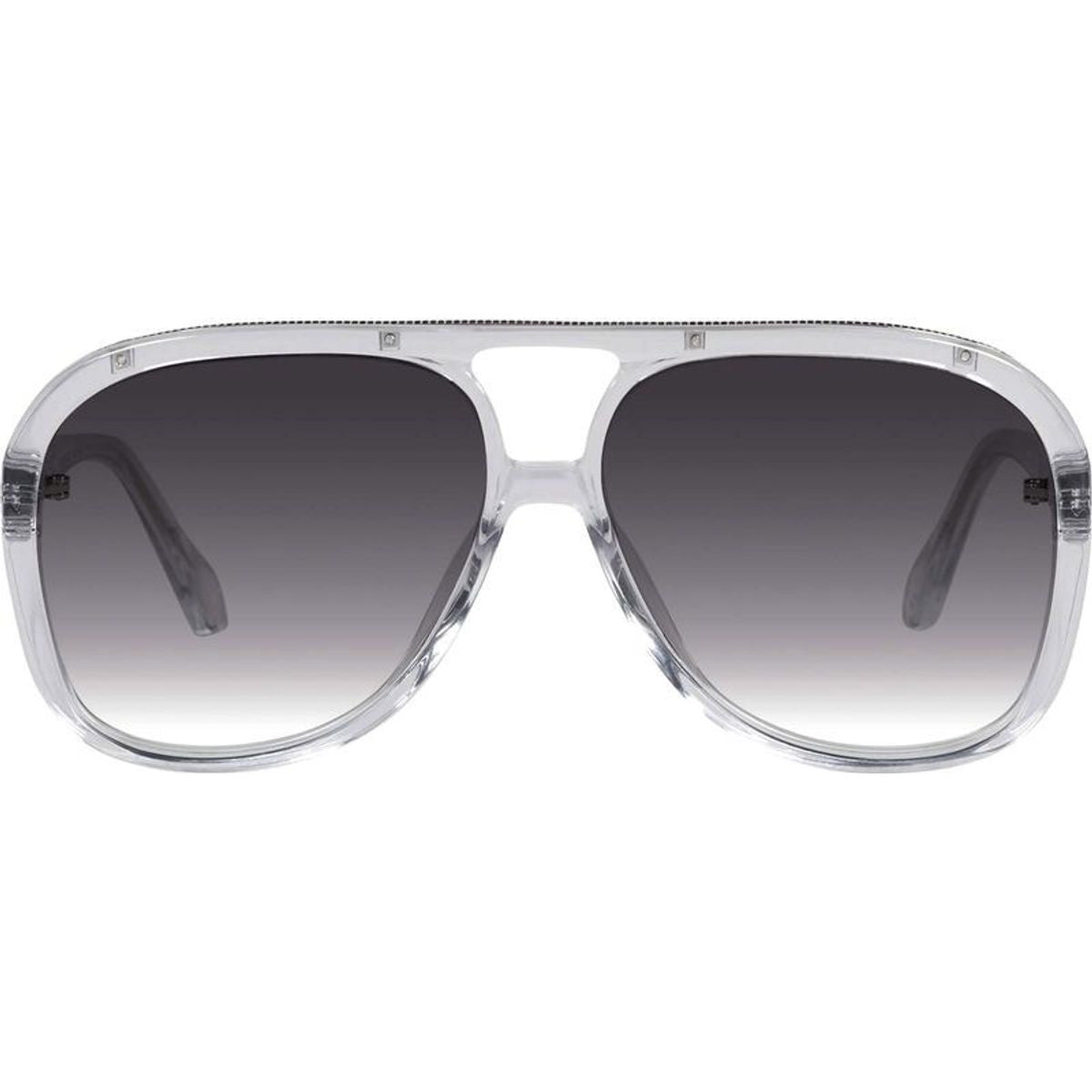 Bang, Crystal with Silver Metal Trim/Black Gradient Lenses