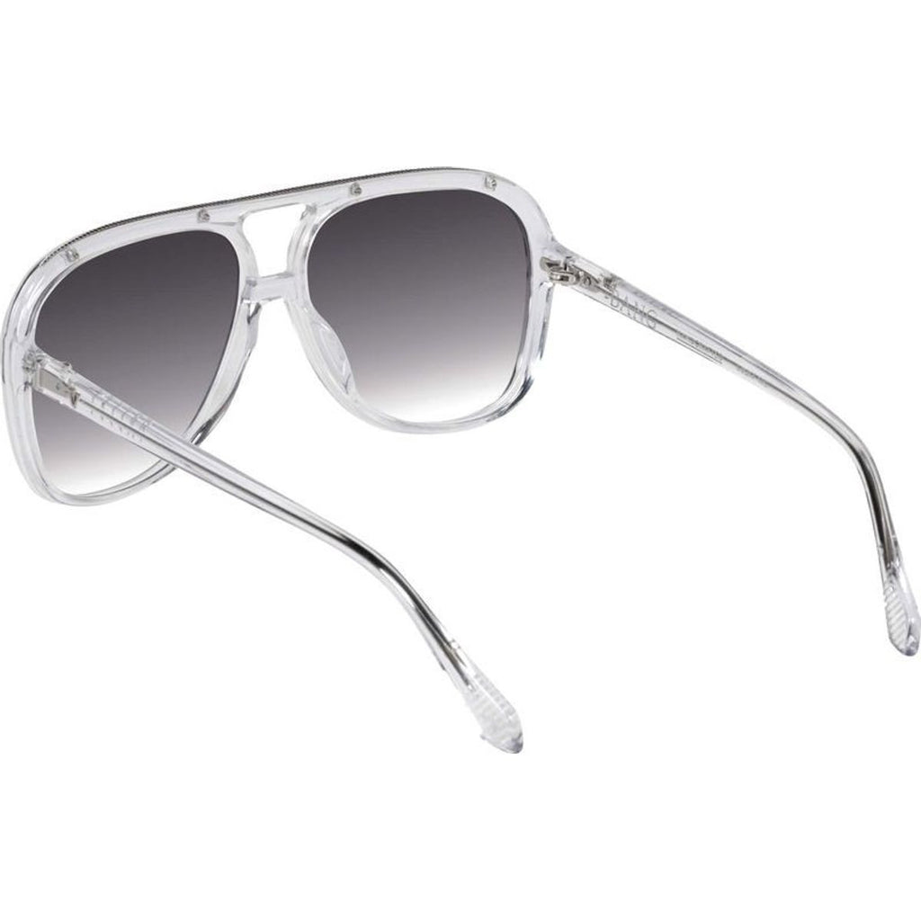 Bang, Crystal with Silver Metal Trim/Black Gradient Lenses