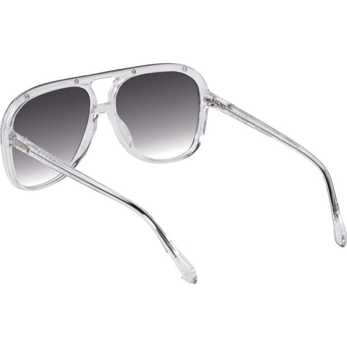 Bang, Crystal with Silver Metal Trim/Black Gradient Lenses