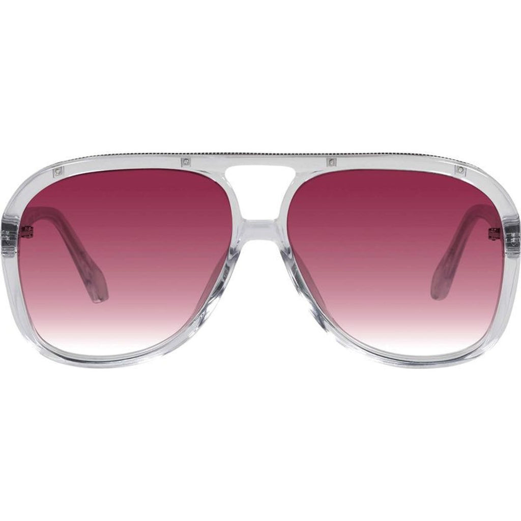 Bang, Crystal with Silver Metal Trim/Rose Gradient Lenses