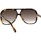Bang, Dark Tortoise with Matte Black Metal Trim/Brown Gradient Lenses