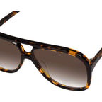 Bang, Dark Tortoise with Matte Black Metal Trim/Brown Gradient Lenses
