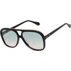 Bang, Gloss Black with Gold Metal Trim/Olive to Rose Gradient Lenses