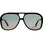 Bang, Gloss Black with Gold Metal Trim/Olive to Rose Gradient Lenses