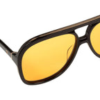 Bang, Gloss Black/Orange Lenses