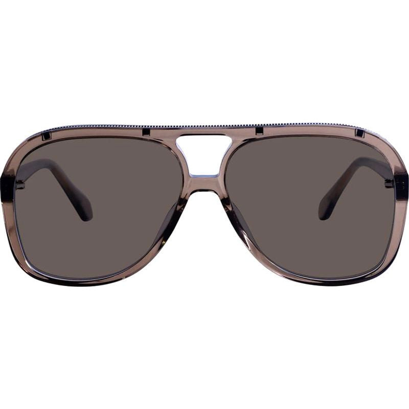 Bang, Transparent Mocha with Rose Gold Metal Trim/Brown Lenses