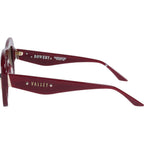 Bowery, Burgundy with Gold Metal/Brown Gradient Lenses