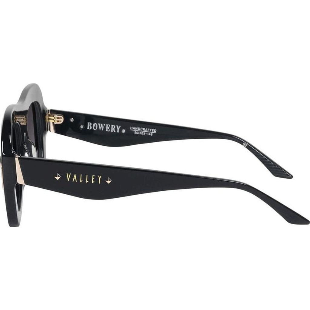 Bowery, Gloss Black with Gold Metal/Black Gradient Lenses