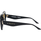 Bowery, Gloss Black with Gold Metal/Orange Gradient Lenses