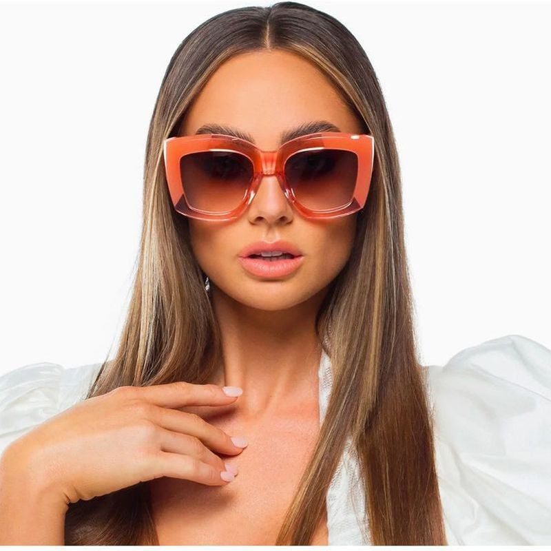 Coltrane, Transparent Pink and Blush/Brown Gradient Lenses