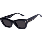 Delancey, Gloss Black with Gold Metal/Black Lenses