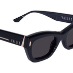 Delancey, Gloss Black with Gold Metal/Black Lenses