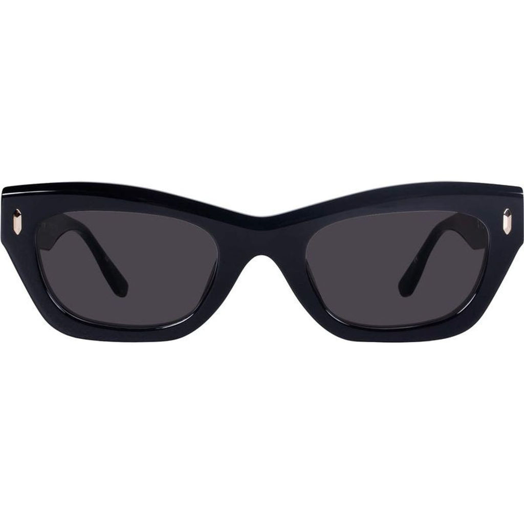 Delancey, Gloss Black with Gold Metal/Black Lenses