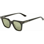 Dylan Kain, Black with 24K Gold Trim/Olive Green Lenses