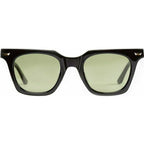Dylan Kain, Black with 24K Gold Trim/Olive Green Lenses