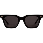 Dylan Kain, Gloss Black with 24k. Gold Metal Trim/Black Lenses