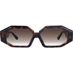 Genesis, Dark Amber Tort Black Temple with Gold Metal/Brown Gradient Lenses