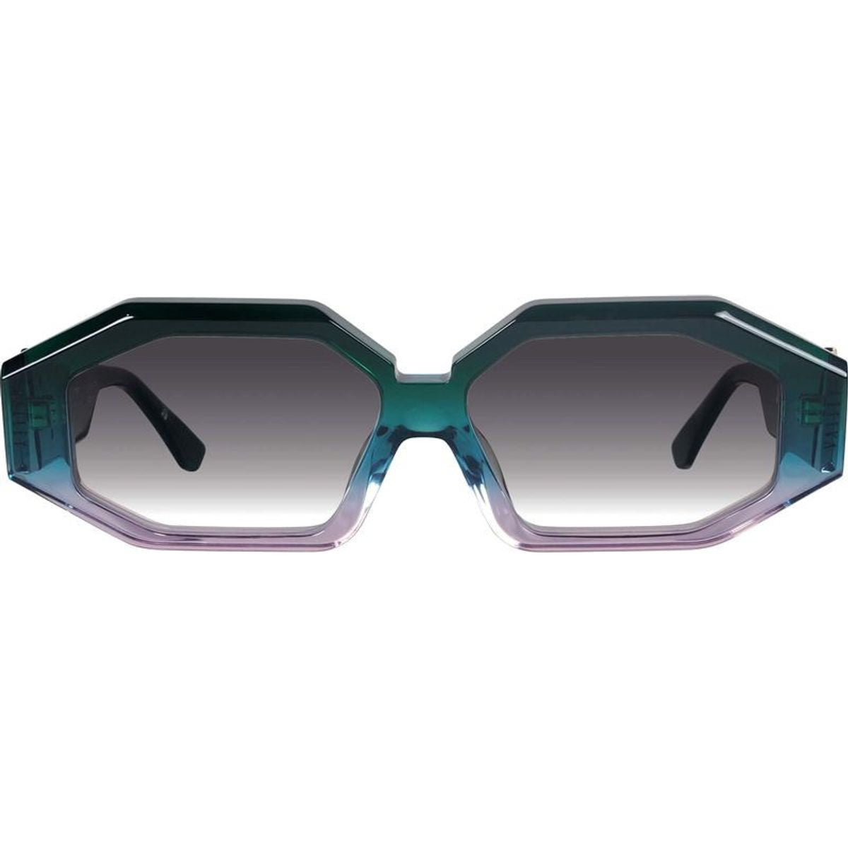 Genesis, Forest Green Fade to Rose with Gold Metal/Black Gradient Lenses