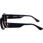 Genesis, Gloss Black with Gold Metal/Black Lenses