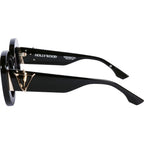 Hollywood, Gloss Black with Gold Metal/Black Lenses