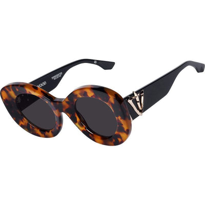 Hollywood, Honey Tort with Gold Metal/Black Lenses