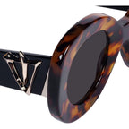 Hollywood, Honey Tort with Gold Metal/Black Lenses
