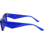 La Hara, Electric Blue with Silver/Black Gradient Lenses