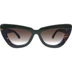 Lafayette, Army Green Clear Tort Splice with Gold Metal/Brown Gradient Lenses