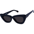 Lafayette, Gloss Black with Gold Metal/Black Lenses