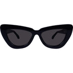 Lafayette, Gloss Black with Gold Metal/Black Lenses