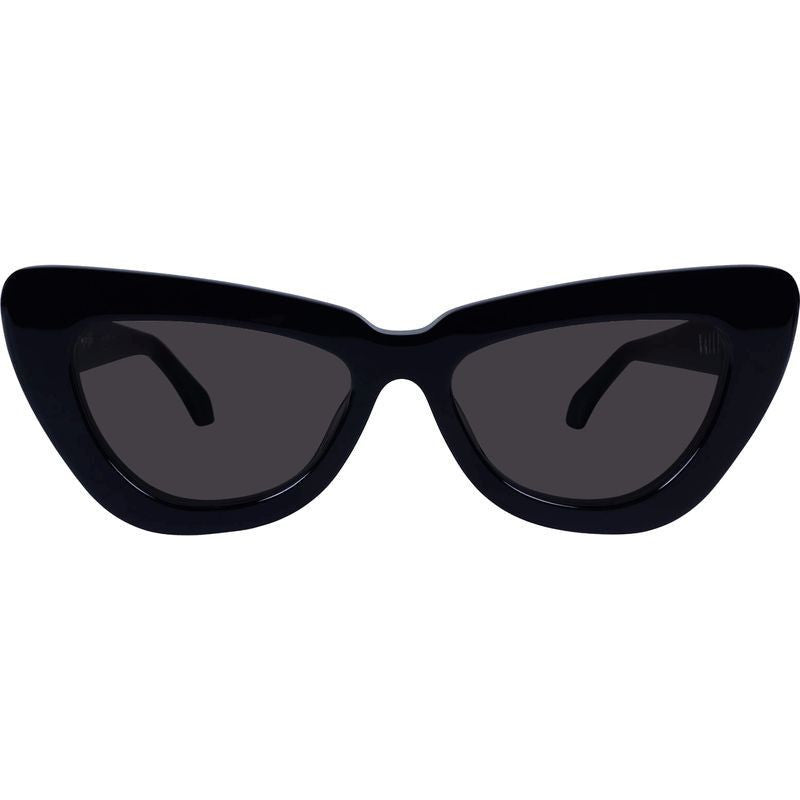 Lafayette, Gloss Black with Gold Metal/Black Lenses