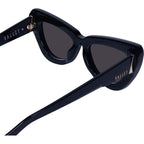 Lafayette, Gloss Black with Gold Metal/Black Lenses